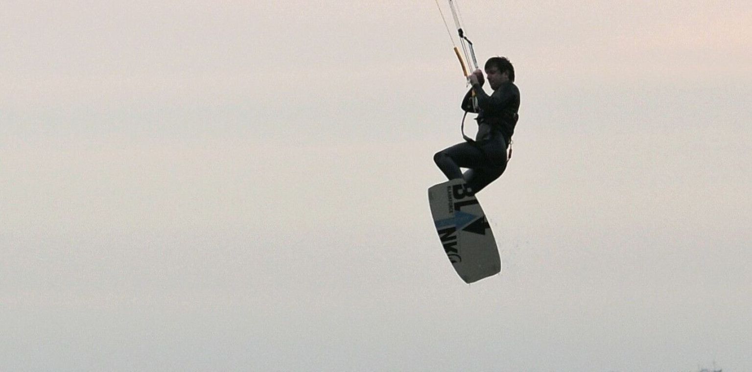 Coen Bouman, Kitesurfer auf Schiermonnikoog