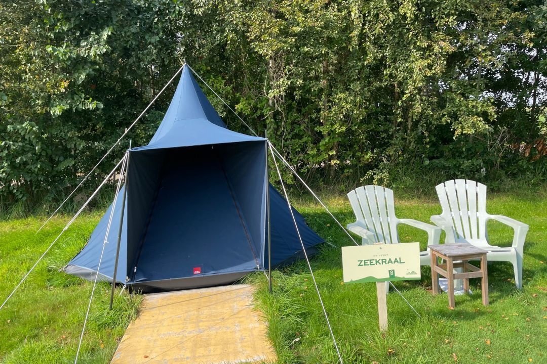 Dünenzelt Zeekraal bei Bauernhof De Oorsprong