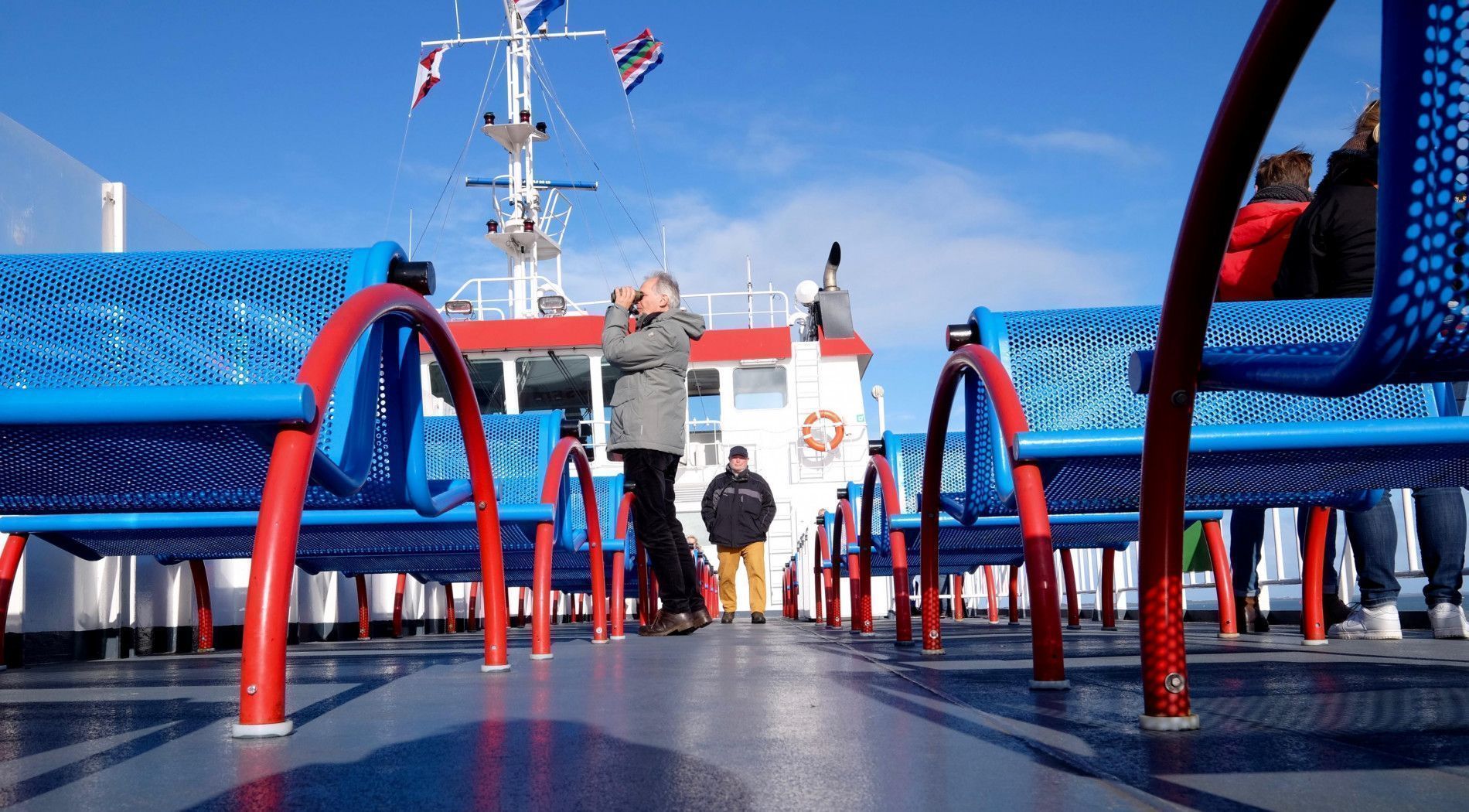 auf der Fähre zur Nordseeinsel Schiermonnikoog