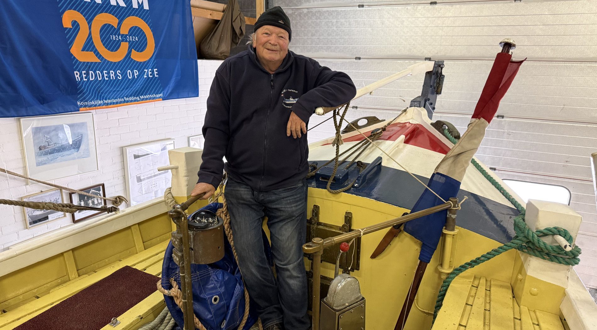 Kaum jemand kennt das historische Rettungsboot Willem Horsman so gut wie Henk Huizinga.