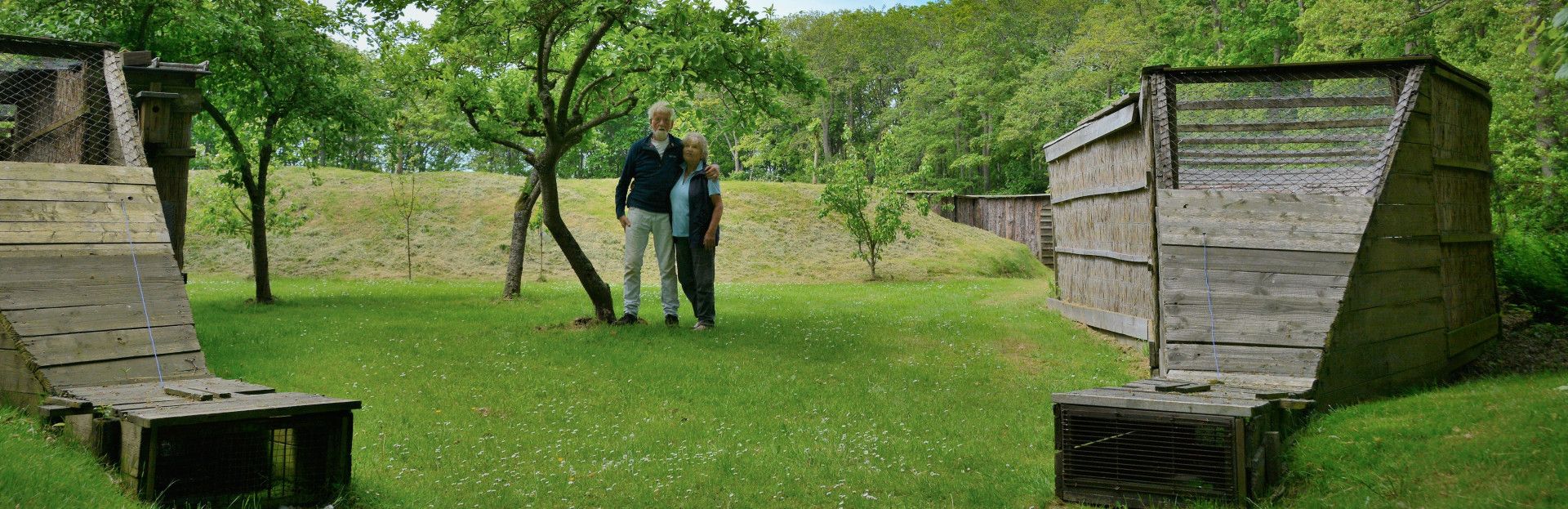 Boer Theun Talsma mit Entenfangteich