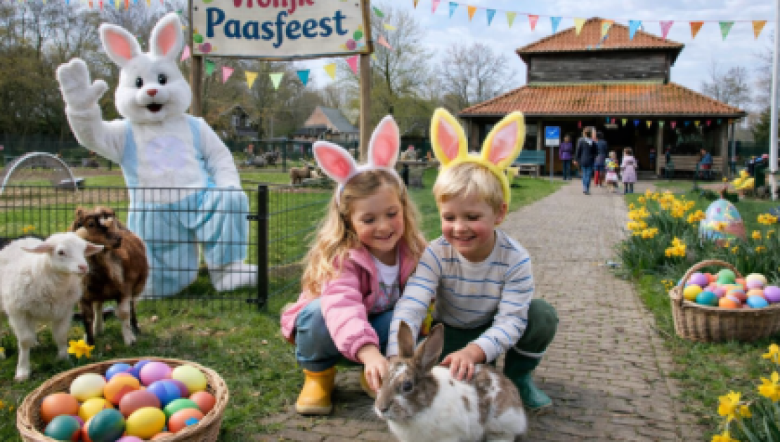 pasen op de kinderboerderij
