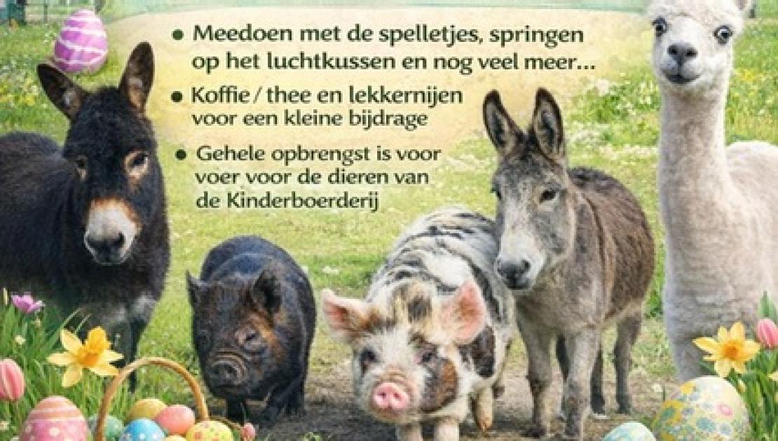 pasen op de kinderboerderij