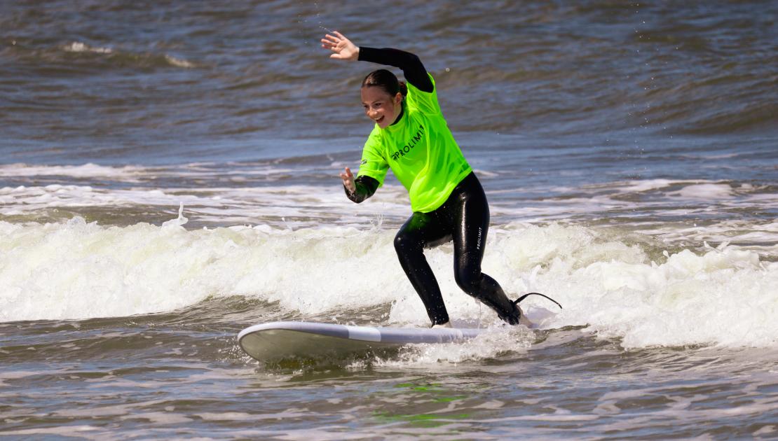 golfsurfen op Schiermonnikoog