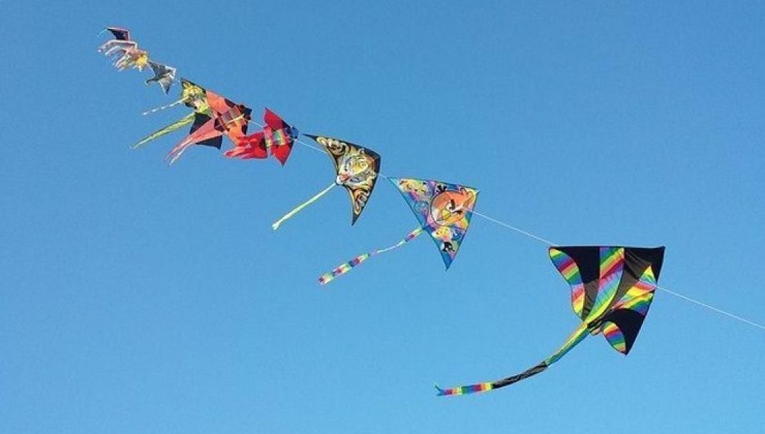 workshop vliegeren op het strand van Schiermonnikoog